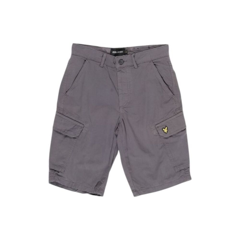 Lyle & Scott Gray Cotton Bermuda Men's Shorts